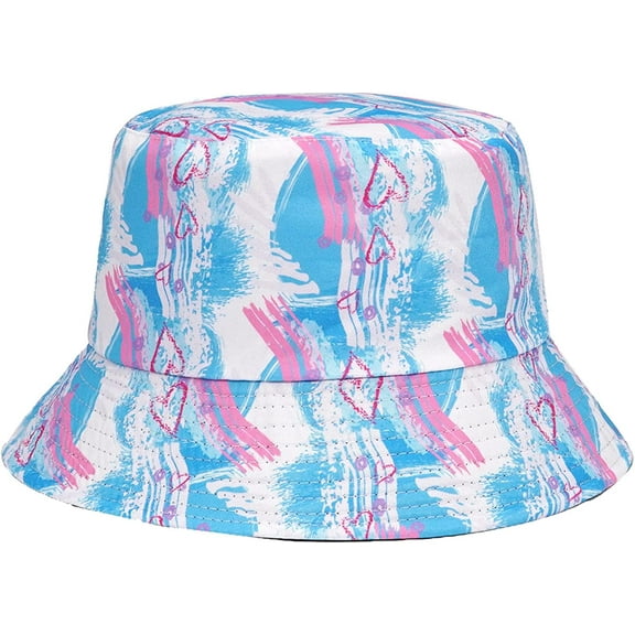 CoCopeaunts Bucket Hat Reversible Panama Sun Hats Men Women Summer Graffiti Hip Hop Outdoor Fisherman Caps