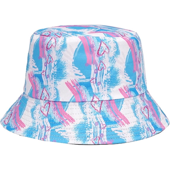 CoCopeaunts Bucket Hat Reversible Panama Sun Hats Men Women Summer Graffiti Hip Hop Outdoor Fisherman Caps