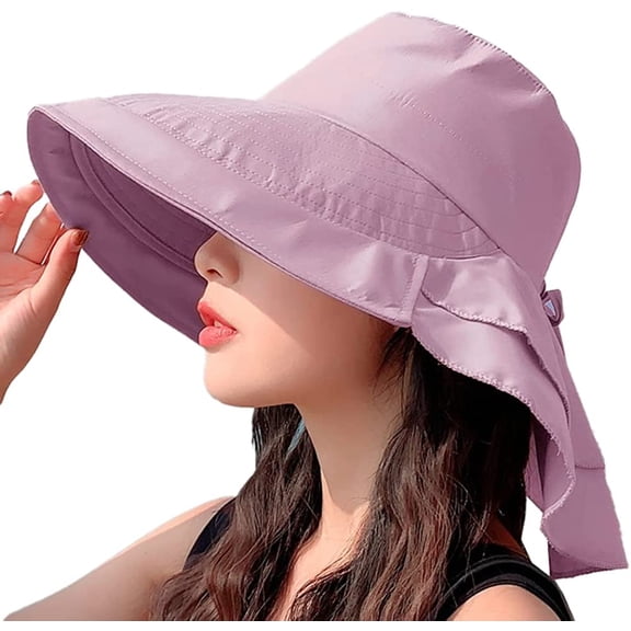 CoCopeaunts Bucket Hat Sun Hat Wide Brim Beach Hats for Women Casual Sun Protection Hat Windproof Packable Hats Fishing Hiking