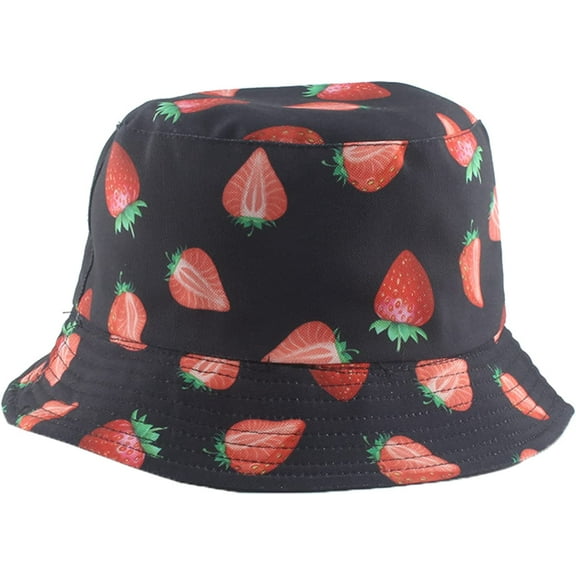CoCopeaunts Bucket Hat Unisex Double-Side-Wear Reversible Women Bucket Cap Summer Anti-Ultraviolet Fisherman Hat Daily Wear