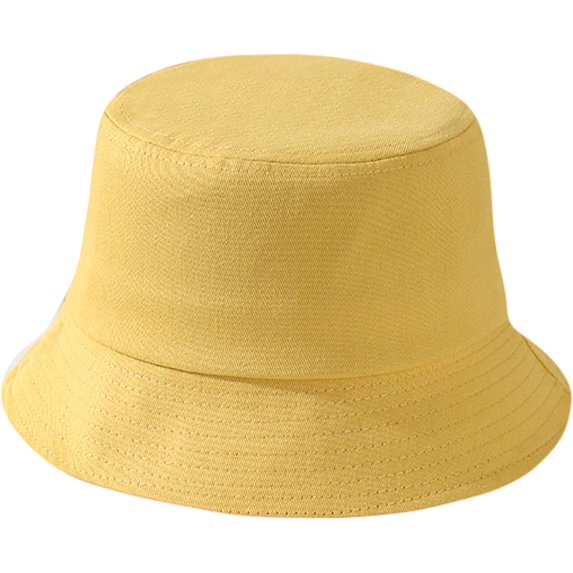 CoCopeaunts Bucket Hat for Kids Spring Summer Solid Color Fisherman Hat Girl Packable Outdoor Sun Protection Cotton Basin Hat