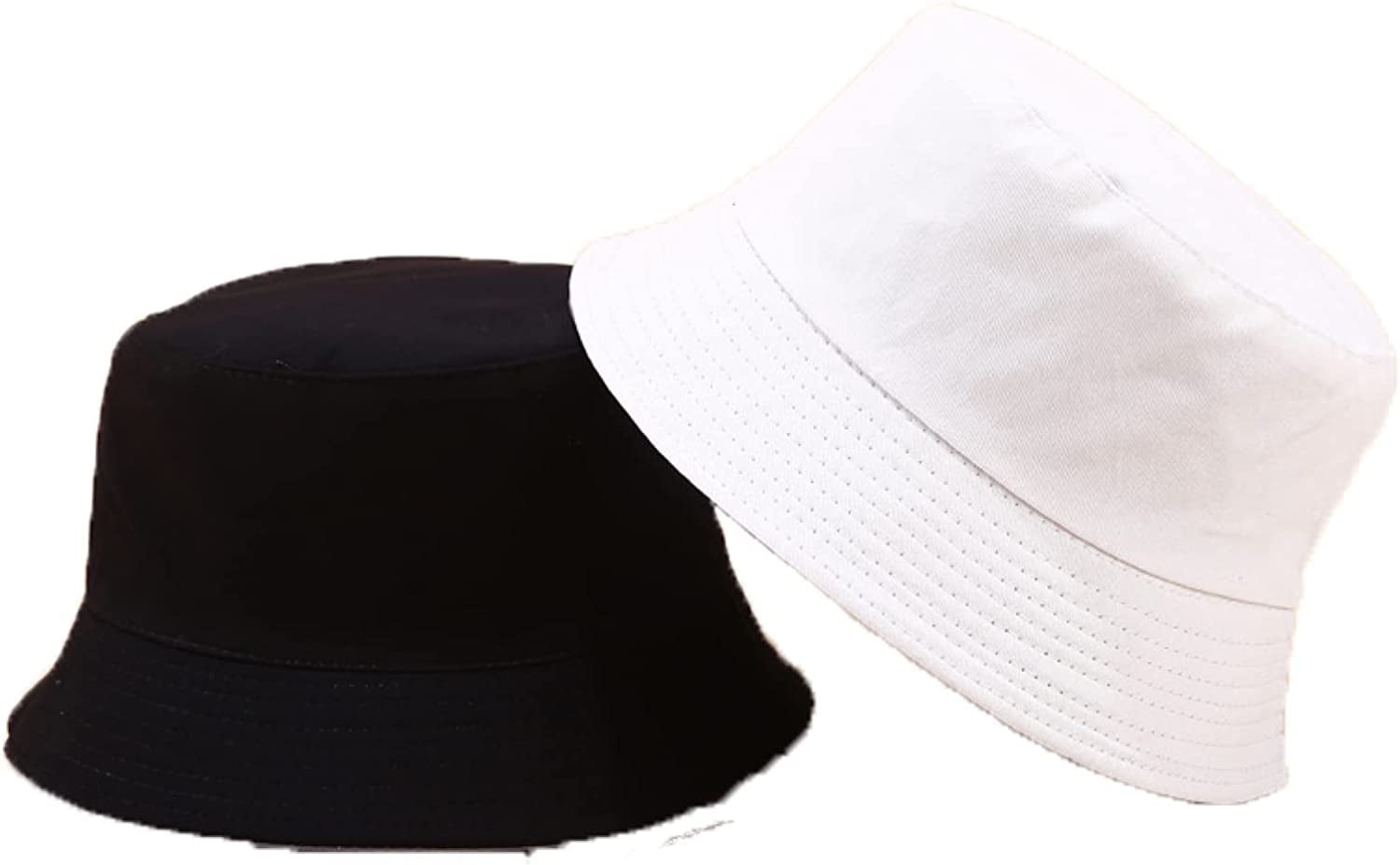 CoCopeaunts Bucket Hat for Men Double-Sided Wearing Cotton Bucket