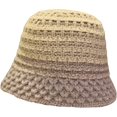 thumbnail image 1 of CoCopeaunts Bucket Hat for Men Mix Color Foldable Crochet Knitted Hat Women Version Fashion Bucket Cap Wild Wear Casual Warm, 1 of 8