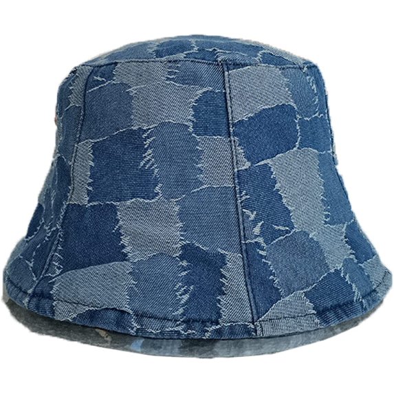 CoCopeaunts Bucket Hat for Men Retro Color Matching Cowboy Fisherman Hat Female Summer Bucket Cap Tide All-Match Sunshade