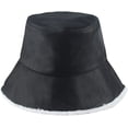 thumbnail image 1 of CoCopeaunts Bucket Hat for Women Autumn Winter Faux Leather Lambswool Fleece Warm Basin Hat Fashion Two Side Wear Fisherman Hat, 1 of 8
