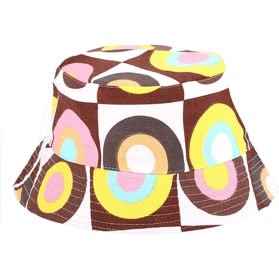 CoCopeaunts Bucket Hat for Women Four Seasons Wild Wear Floral Pattern Foldable Bucket Cap Men Fisherman Hat Outdoor Sun Prevent