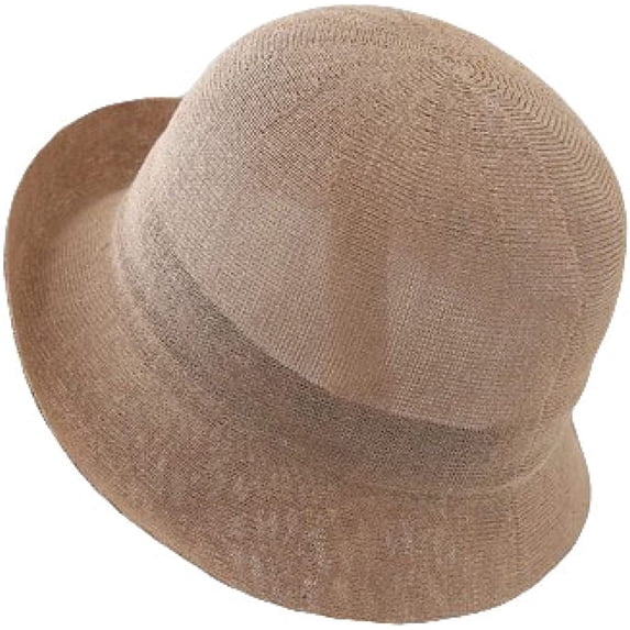 CoCopeaunts Bucket Hat for Women Summer Breathable Linen Elegant Foldable Short Brim Basin Hat Simple Solid Color Fisherman Hat