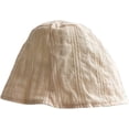 thumbnail image 1 of CoCopeaunts Bucket Hat for Women Summer Thin Section Solid Color Flat Top Bucket Cap Simple Pleated Outdoor Casual Basin Hat, 1 of 8