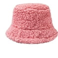 thumbnail image 1 of CoCopeaunts Bucket Hat for Womens Solid Color Lambs Fisherman Hat Cute Girls Outdoor Casual Winter Comfort Warm Fisherman Cap, 1 of 8