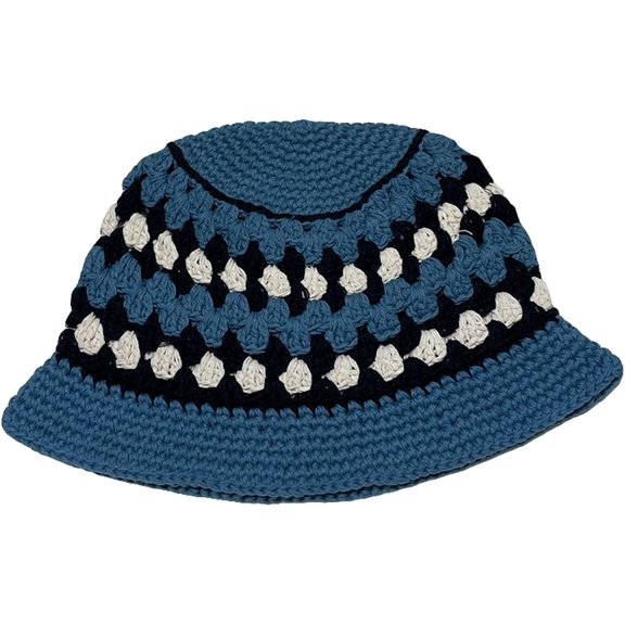 CoCopeaunts Bucket Hats Hand-Woven Color-Blocking Girl Fisherman Hat Women Autumn Winter Outdoor Knitted Dome Outdoor Warm