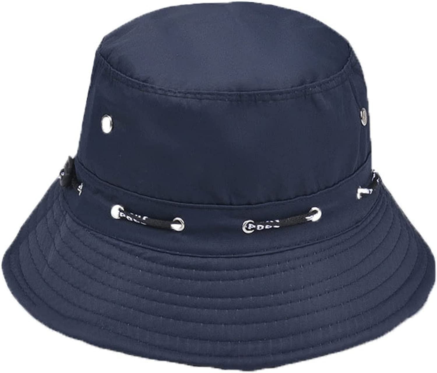 CoCopeaunts Bucket Hats for Men Spring Summer Drawstring Fisherman Hats  Women Outdoor Travel Folding Sun Protection Basin Hat 