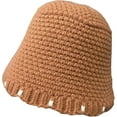 thumbnail image 1 of CoCopeaunts Bucket Hats for Women Fashion Sweet Autumn Winter Warm Fisherman Hat Knit Solid Color Women Outdoor Bucket Caps, 1 of 8