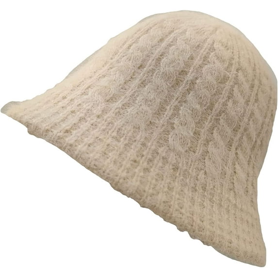 CoCopeaunts Bucket Hats for Women Knitted Twist Stretchy Basin Hat Fashion Accessories Fisherman Hat Winter Warm Sport Leisure