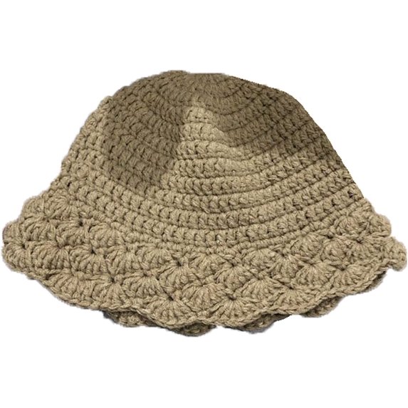 CoCopeaunts Bucket Hats for Women Soft Folding Fisherman Hat Autumn Winter Warm Pure Color Knit Handmade Ladies Bucket Cap