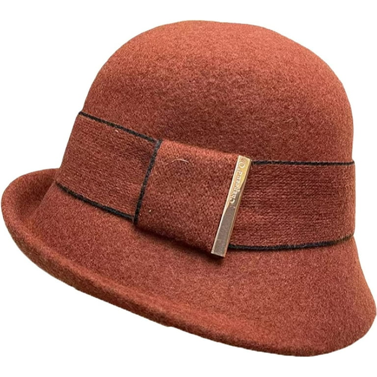CoCopeaunts Womens Bucket Hat Vintage Fisherman Hat Winter Warm