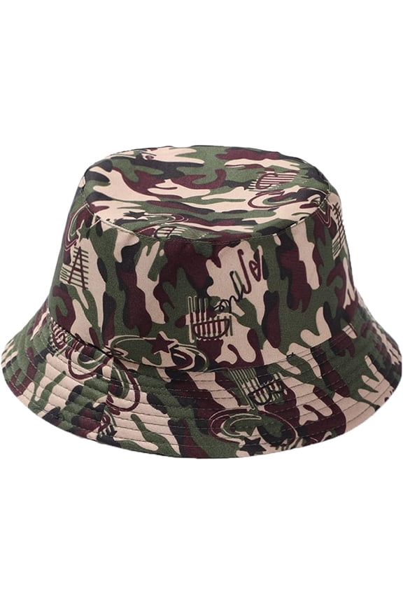Camo Bucket Hat for Men Military Training Daily Wear Basin Hat Outdoor Hunting Hiking Climbing Casual Fisherman Hat