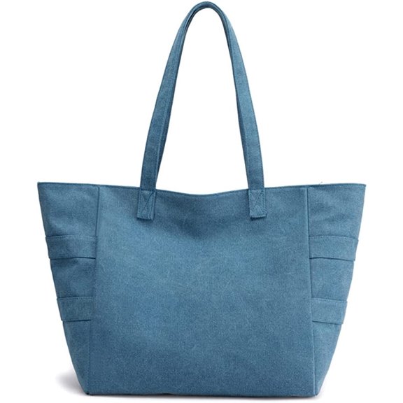 CoCopeaunts Canvas Shoulder Bag Large Capacity Cloth Hobo Handbag Tote Bag Retro Reusable Satchel Commuter Purse for Women Work