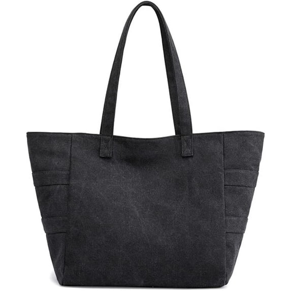 CoCopeaunts Canvas Shoulder Bag Large Capacity Cloth Hobo Handbag Tote Bag Retro Reusable Satchel Commuter Purse for Women Work