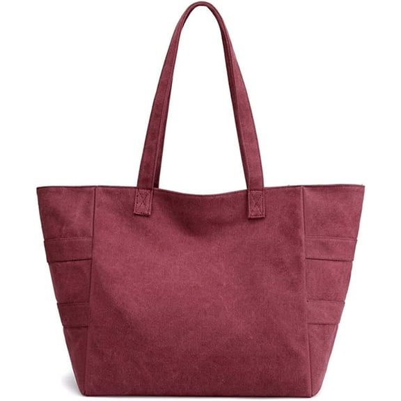 CoCopeaunts Canvas Shoulder Bag Large Capacity Cloth Hobo Handbag Tote Bag Retro Reusable Satchel Commuter Purse for Women Work