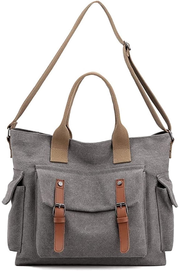 Canvas Tote Bag for Women Large Hobo Bag Zipper School Bag Shoulder Bag Women Vintage Bag Purses Crossbody Bag