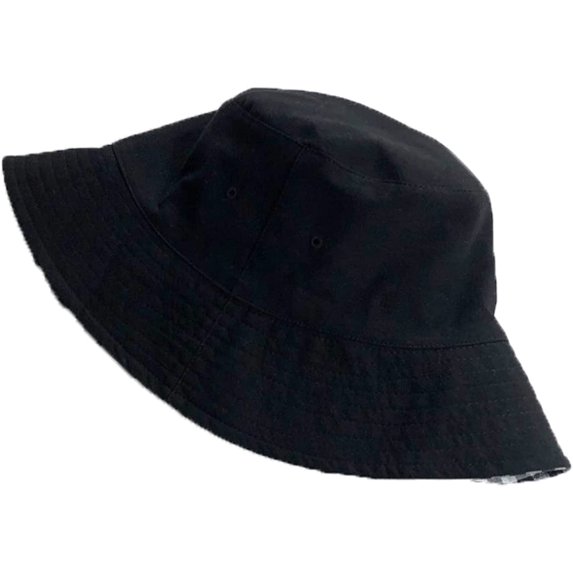 CoCopeaunts Casual Double-Faced Plaid Bucket Hats Version of Summer Lovely Sunshade Sunscreen Fisherman Hat Dome Basin Hat