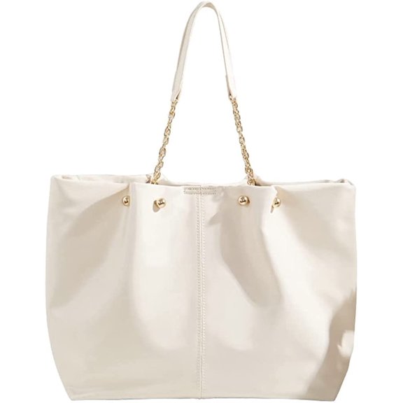 CoCopeaunts Chic Tote Bag for Women Large Capacity Shoulder Bag Hobo Bags Soft Tote Messenger Handbag for School Shopping Travel