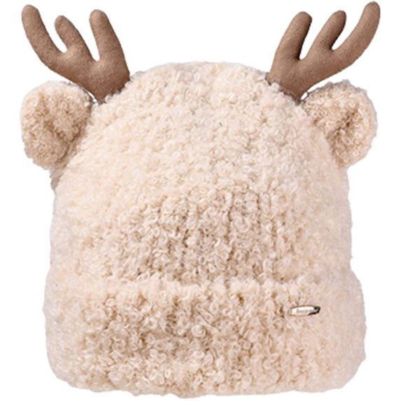 CoCopeaunts Christmas Hat, Santa Hat Beanie Hats for Women Plush Beanies Hat Winter Hat Winter Beanies Hat Beanie Knit Skull Cap