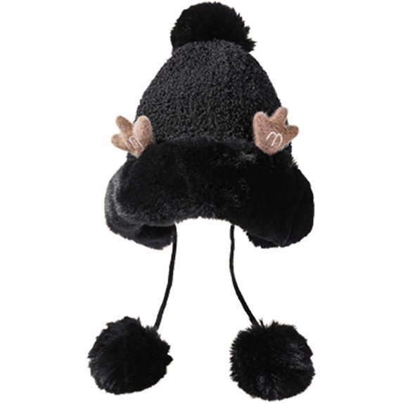 CoCopeaunts Christmas Hat, Santa Hat Beanie Winter Hat Hats for Women Plush Beanies Hat Winter Beanies Hat Beanie Knit Skull Cap