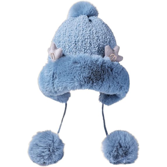 CoCopeaunts Christmas Hat, Santa Hat Beanie Winter Hat Hats for Women Plush Beanies Hat Winter Beanies Hat Beanie Knit Skull Cap