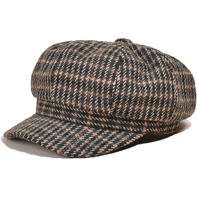 CoCopeaunts Classic Newsboy Hats for Women Plaid Octagonal  display picture 3
