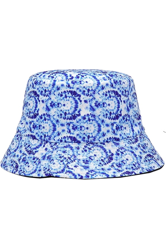 Colorful Tie Dye Bucket Hat for Women Rainbow-Vortex Bucket Cap Summer Sunscreen Fashion Reversible Fisherman Hat
