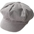 thumbnail image 1 of CoCopeaunts Corduroy Anise Newsboy Cap Vintage Literary Women Octagonal Cap Spring Autumn Leisure Hat Accessories Beret, 1 of 7