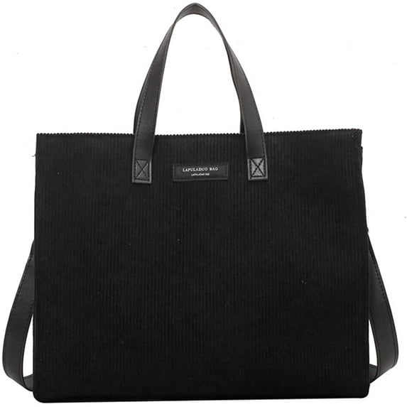 CoCopeaunts Corduroy Tote Bag for Women Hobo Bag Large Fashion Handbag Shoulder Bag Students Work Shopping Bag