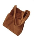 thumbnail image 1 of CoCopeaunts Corduroy Tote Bag for Women Large Shoulder Bag Solid Color Students Vintage Bag Commute Satchel Bag with Pockets, 1 of 6