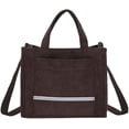 thumbnail image 1 of CoCopeaunts Corduroy Tote Bag for Women Satchel Bag Fashion Handbag Students Crossbody Shoulder Bag with Pockets, 1 of 8