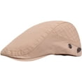 thumbnail image 1 of CoCopeaunts Cotton Beret Fashion Men Women Paperboy Hat Solid Plain Ivy Cabbie Flat Caps Casual Gastby Newsboy Hat, 1 of 8