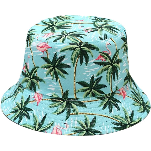CoCopeaunts Cotton Bucket Hat Pattern Fisherman Hat Women Four Seasons Outdoor Sunscreen Men Fisherman Hat 2 Side Wearable