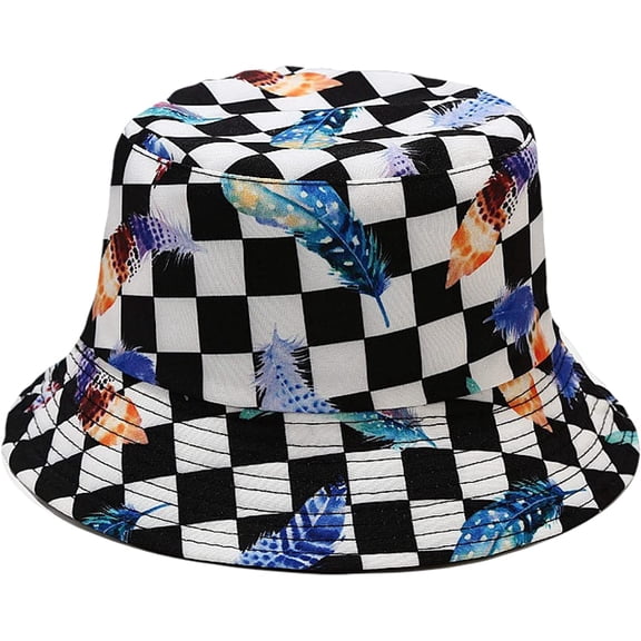 CoCopeaunts Cotton Bucket Hat Pattern Fisherman Hat Women Four Seasons Outdoor Sunscreen Men Fisherman Hat 2 Side Wearable