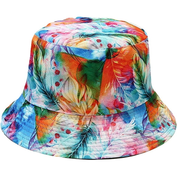 CoCopeaunts Cotton Bucket Hat Pattern Fisherman Hat Women Four Seasons Outdoor Sunscreen Men Fisherman Hat 2 Side Wearable
