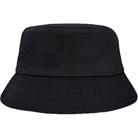 CoCopeaunts Cotton Bucket Hat Simple Solid Two Side Wear Unisex Fisherman Hat Women Reversible Fishing Basin Hat for Beach Travel