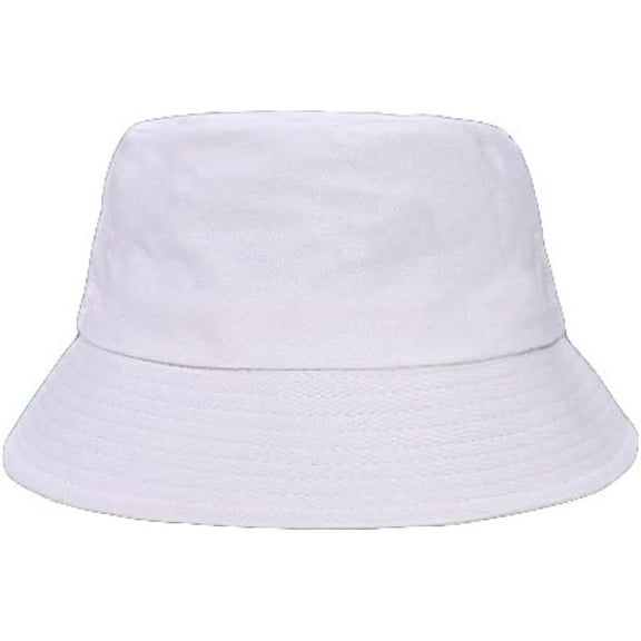 CoCopeaunts Cotton Bucket Hat Simple Solid Two Side Wear Unisex Fisherman Hat Women Reversible Fishing Basin Hat for Beach Travel