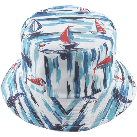 CoCopeaunts Cotton Bucket Hat for Women Summer Beach Fashion Reversible 2 Side Wearable Sun Hats Girls Packable Fisherman Hat