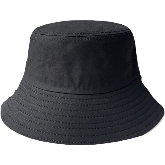 CoCopeaunts Cotton Bucket Hats for Women Lightweight Packable Beach Big Brim Fisherman Hat with Adjustable Chin Strap Sun Cap