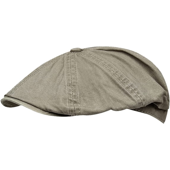 CoCopeaunts Cotton Denim Men's Beret Solid Color Women's Beret Literary Youth Men's Forward Cap Lvy Newsboy Cap Peaked Cap