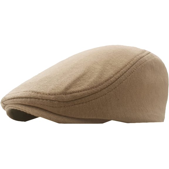 CoCopeaunts Cotton Newsboy Hats for Men Soft Casual Beret Solid Unisex Retro Driver Flat Hat Newsboy Cap Outdoor Beret Hat