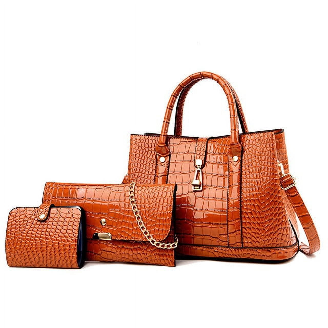 Crocodile Handbags Purses Shoulder Bags for Women | Bags, Leather handbags,  Leather