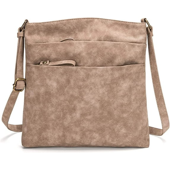 CoCopeaunts Crossbody Bag for Women Retro Hobo Shoulder Purse Leather Tote Handbag Large Travel Satchel