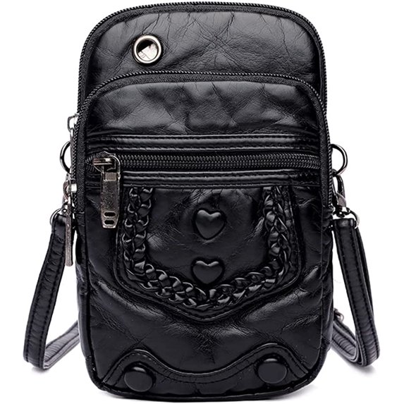 CoCopeaunts Crossbody Bag for Women Small Cellphone Purse Leather Shoulder Pocketbook Retro Handbag