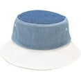 thumbnail image 1 of CoCopeaunts Denim Bucket Hat Fisher Outdoor Blue White Patchwork Summer Men's Fisherman Hat New Foldable Ladies Basin Cap, 1 of 8