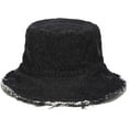 thumbnail image 1 of CoCopeaunts Denim Bucket Hat Retro Ripped Frayed Brim Basin Hat Fashion Street Comfort Fisherman Hat Spring Summer UV Protection, 1 of 8